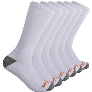 Timberland PRO Men's TB219983TA Performance Crew Length Socks 6-Pack - Large - White