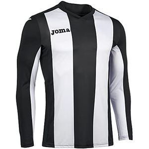 Joma Pisa shirt met lange mouwen voor heren, zwart-wit, 6XS-5XS