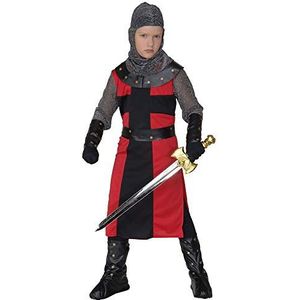 Dark AGE KNIGHT"" (lange coat, riem, armbanden, helm, boot cover) - (140 cm / 8-10 jaar)