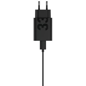 Motorola Turbo-Power-oplader, 33 W, universele oplader, USB type-C, ultrasnel, kabel inbegrepen, originele Motorola Charger, mat zwart