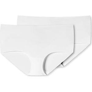 Uncover by Schiesser Invisible Panty voor dames, set van 2 stuks, wit, M