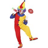 Widmann - Kostuum clown, overall, hoed, carnaval, themafeest