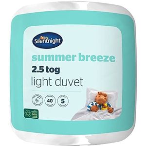 Silentnight Summer Breeze 2,5 Tog eenpersoons dekbed - lichtgewicht laag TOG zomerdekbed quilt ideaal voor warme nachten en warme slapers - hypoallergeen en machinewasbaar - eenpersoons - 200 x 135 cm