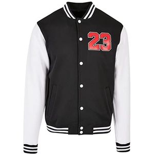 Mister Tee Ballin 23 College Jacket Blk/Wht XL Jas, Heren, zwart/wit, XL