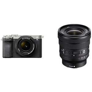 Sony Alpha 7CII Full-Frame spiegelloze camera, (zilver) + Sony SEL2860 compacte standaard zoomlens & Sony SELP1635G | Full-Frame FE PZ 16-35 mm F4 G Premium G-serie groothoek Power Zoom Lens