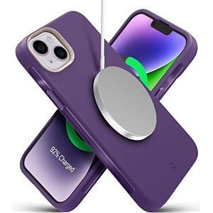 CYRILL by Spigen UltraColor Mag Cover Compatibel met iPhone 14 6.1"" (2022) Premium Liquid TPU Full Body Protection Case - Taro