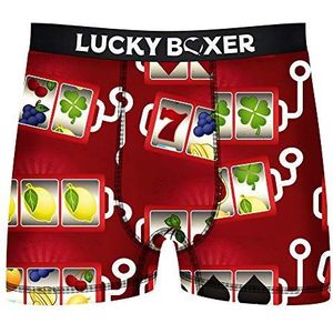 Lucky Boxer Herenbrieven in rood, voor heren, Unitary Lb002, M