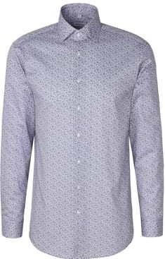 Seidensticker Overhemd lichtblauw, Bloemen