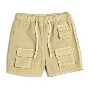 Koton Baybboys Cargo Pocket Detail Elastische Tailleband Katoenen Shorts, kaki (894), 9-12 Maanden