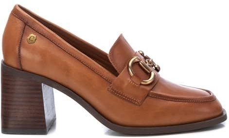 Carmela - 16112702-CAMEL - Leren Mocassins - Bruin - Hakhoogte 5 tot 8 cm