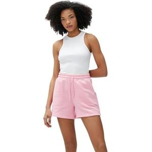 Koton Dames Pocket Detail Trekkoord Mini Shorts, roze (274), M