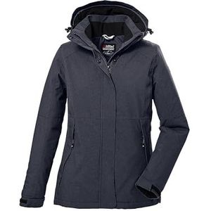 killtec dames Functioneel jack/outdoorjack met afritsbare capuchon KOW 37 WMN JCKT, nachtblau, 40, 39702-000