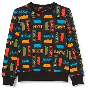 Levi's Jongen's Lvb Logo All Over Print crewne 9ej088 Sweatshirts, Meteoriet, 10 jaar