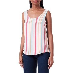 ICHI Dames IHVERA TO6 blouse, 202012/Carmine Multi Stripe, 34, 202012/Carmine Multi Stripe, 34