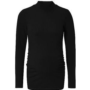 Noppies Sira Rib Top Ls T-shirt voor dames, Black - P090, L