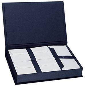 Rössler 1051831009 - Papier Royal - cassette voor briefpapier, 40/10/50, A4/DL/DL, blauw/wit