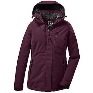 killtec Dames Functioneel jack/winterjack met afritsbare capuchon KOW 140 WMN JCKT, dark plum, 42, 37411-000