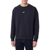 BOSS GREEN - Stenson - Sweatshirt - Dark Blue - Oversized Fit - Ronde Hals