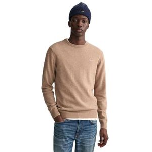 GANT - Superfijne Lamswol - Dk. Sand Melange - Pullover