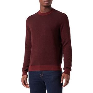 BOSS Heren Knitwear Knitted_Sweater, Dark Red, XXXL