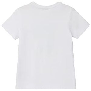 s.Oliver Junior Boy's T-shirt, korte mouwen, wit, 116/122, wit, 116/122 cm