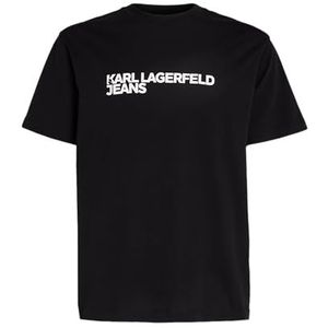 KARL LAGERFELD Klj Regular Sslv T-shirt voor heren, zwart, L