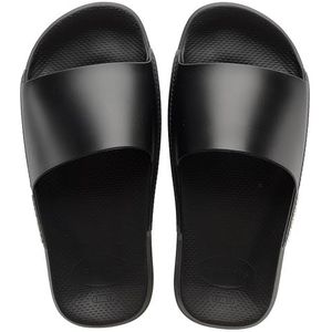 Havaianas Unisex Slide Classic Sandaal, zwart/zwart, 7.5/8 UK, Zwart, 7.5/8 UK Wide