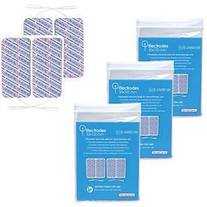 TensCare (E-CM50100) zelfklevende elektroden 50 mm x 100 mm (3 x 4 stuks)