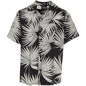 Urban Classics Frond Resort Shirt voor heren, zwart, 146/152 cm