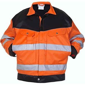 Hydrowear 045459 Hull zomerjas, Bever, Bicolour, 50% Polyester/50% Katoen, 64 Maten, Hi-Vis Oranje/Zwart