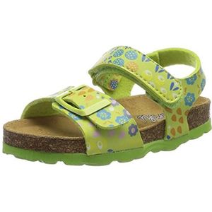 Lurchi meisjes onja sandaal, Green Flower Dot, 32 EU