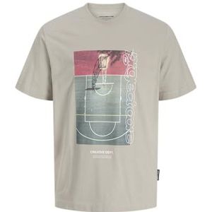 JACK & JONES - JCOUNION - Shirt - Grijs - Pastelgroen - Pastelrood - Wit