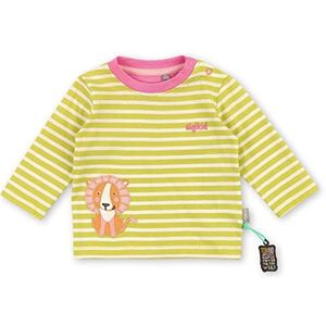 Sigikid Baby-meisjes shirt met lange mouwen, Geel/Gestreept/Wildlife, 98 cm