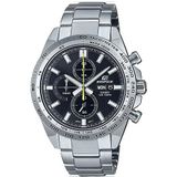 Casio Mannen Chronograaf Quartz Horloge Met Roestvrij Stalen Band EFR-574D-1AVUEF, Zilver, Armband