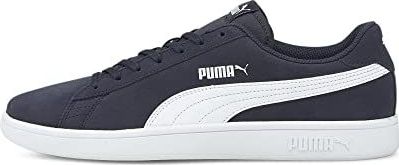 PUMA Unisex Puma Smash v2 Sneakers, Peacoat-Puma White, 44.5 EU