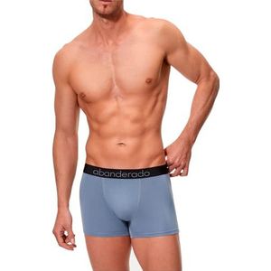 Abanderado Technische lijn Sensitive boxershorts gesloten pak heren, donkerblauw/lichtblauw, L