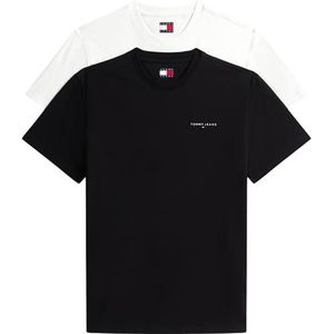 Tommy Jeans Shirt  zwart / wit