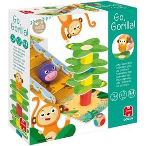 Jumbo GOULA - Go, Gorilla! - Bordspel - Kinderen vanaf 3 Jaar - Coöperatief spel voor fijne motoriek - 1-4 spelers