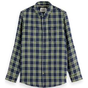 Scotch & Soda - Double Face - Overhemd - Regular Fit - Lange Mouwen
