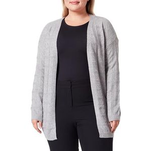 blonda Dames gebreide jas 12419505-BL01, lichtgrijs melange, XL/XXL, lichtgrijs, gemêleerd, XL/XXL