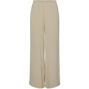 PIECES Vrouwelijke broek met wijde pijpen PCFLORE, White Pepper, S