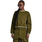 G-star Badge Logo Sweatshirt Groen Vrouw