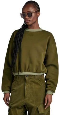 G-star Badge Logo Sweatshirt Groen Vrouw