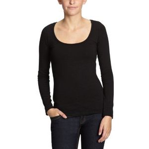 Cross Jeans 50145 damesshirts/shirt met lange mouwen, zwart (black), 40