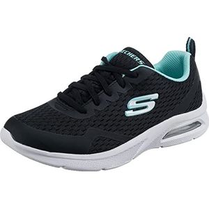 Skechers Microspec Max elektrische springschoenen voor meisjes, Zwart gaas, 33.5 EU