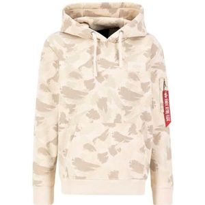 Alpha Industries Hoody met achteropdruk Camo Hooded Sweat voor heren Sand