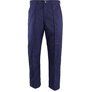 Bioguard AL-AM34SN-100R Serie AL-AM34 Mannen Anti-Microbial Broek, Plat, Regulier, Maat 100 cm, Tailor 40"", Zeeman Navy