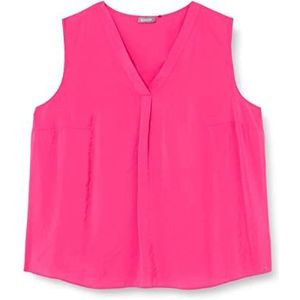 Samoon Dames 260036-21120 blouse, magenta, 48, magenta