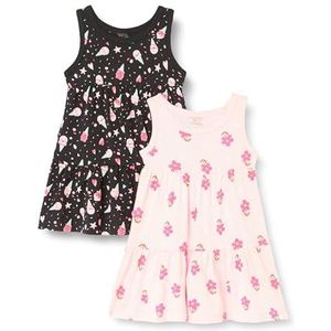 NAME IT Nmfvigga 2P Spencer Dress, Parfait Pink/Pack: dark saffier, 92 cm