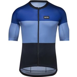 Gore-Wear - Spirit Stripes Jersey - Sportshirt - Ultralmarijnblauw/Lichtblauw - Sneldrogend - Ademend